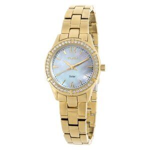 NWT Authentic Timex Trend Crystal Mother of Pearl Dial Women's Watch